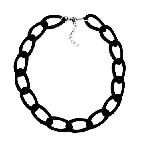Kædebrede pansrede kædeled Plastik Sort-blank 45 cm