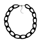 Kædebrede pansrede kædeled Plastik Sort-blank 45 cm