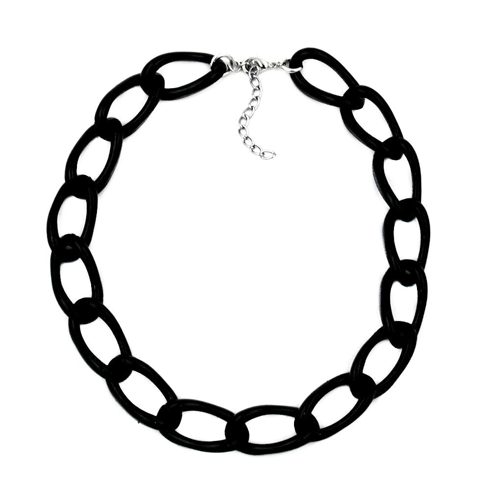 Kædebrede pansrede kædeled Plastik Sort-blank 45 cm