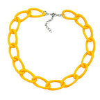 Kæde Bred Rustning Kædeled Plastik Sunny Yellow-mat 45 cm