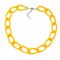 Kæde Bred Rustning Kædeled Plastik Sunny Yellow-mat 45 cm