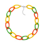Kædebredpansrede kædeled Plastik gul-abrikosgrøn 45 cm