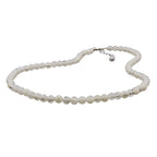Kæde 6 mm perle plastik krystalcreme 42 cm