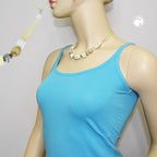 Kæde 26x16mm olivenperle Plastik Mintgrøn snor Limegrøn 45cm