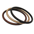 Armbånd 75x15mm ring spil 3 plastikringe i forskellige brune nuancer mat