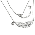 Kæde 34x11mm Metalvedhæng Fjeranker Kæde Rhodium 42cm