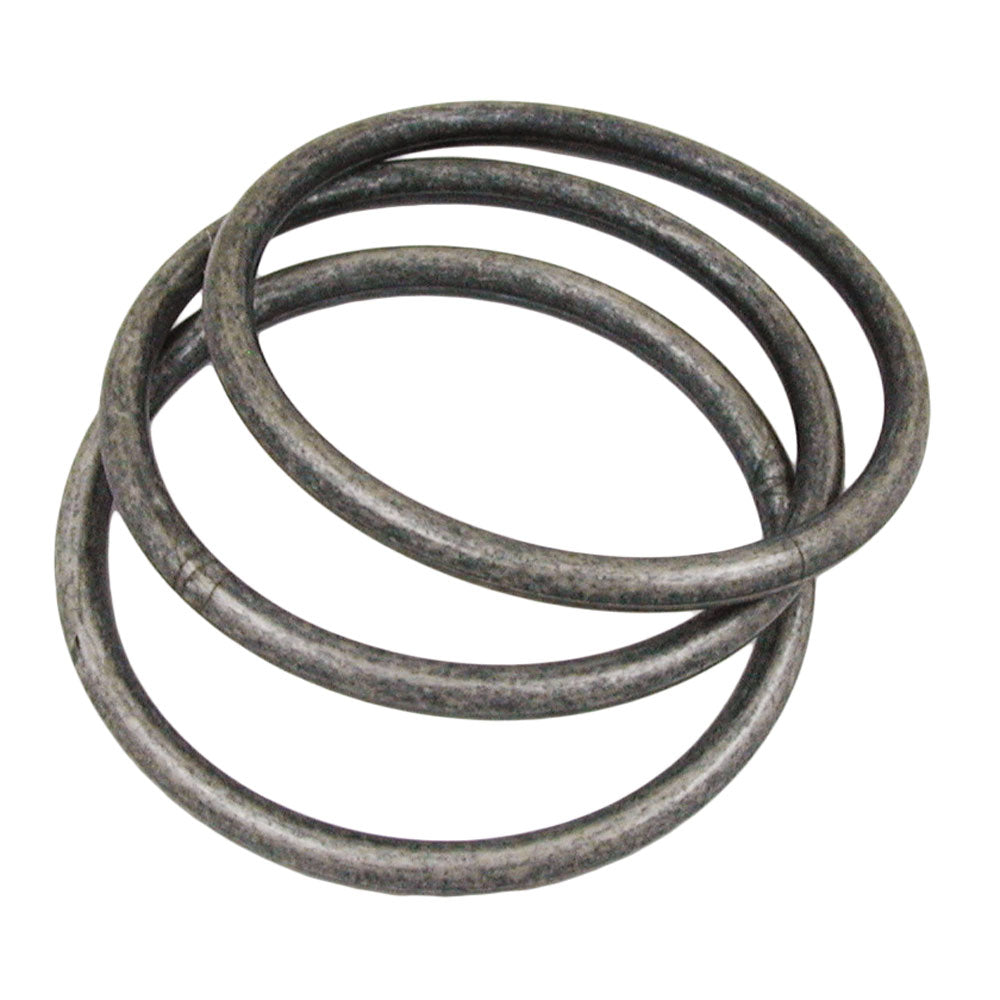 Armringspil med 3 plastikringe 75x15mm sølvgrå