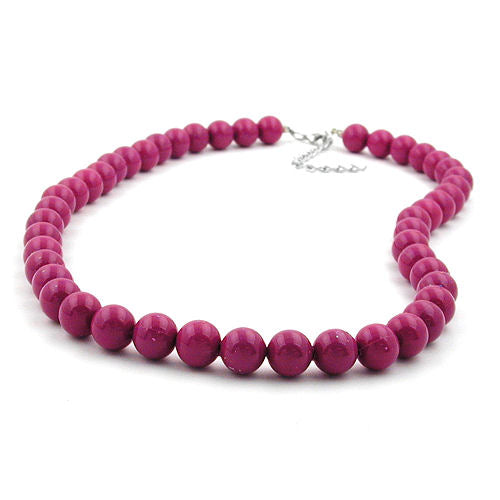 Halskædeperler 10mm violet blank