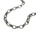 Armbånd 5 mm ankerkæde metal antikt sølv 21 cm