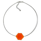 Kædetråd Kædetrinskugle Orange-Gennemsigtige Plastikperler 45 cm