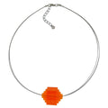 Kædetråd Kædetrinskugle Orange-Gennemsigtige Plastikperler 45 cm