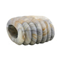 Stofring 35x34x23mm spiral plast grå-beige-marmoreret mat mat