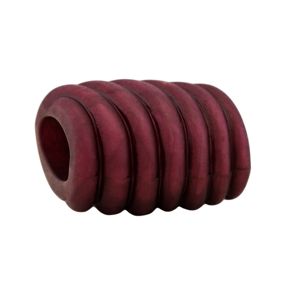Stofring 35x34x23mm spiralplast bordeaux-silke mat