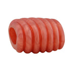 Stofring 35x34x23mm spiralplastik koralrød silkemat
