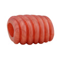 Stofring 35x34x23mm spiralplastik koralrød silkemat