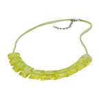 Kæde skrå plastik Kiwigrã1/4n-transparent Snor lysegrøn 45 cm