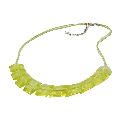 Kæde skrå plastik Kiwigrã1/4n-transparent Snor lysegrøn 45 cm