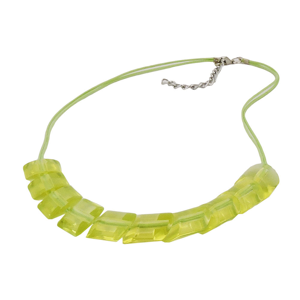 Kæde skrå plastik Kiwigrã1/4n-transparent Snor lysegrøn 45 cm