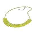 Kæde skrå plastik Kiwigrã1/4n-transparent Snor lysegrøn 45 cm