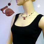 Kædetråd Kædeblad Antik Pink Spangle Plastikperler 45 cm