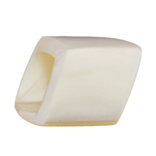 Stofring 45x36x18 mm sekskantet, voksagtig, skinnende plastik