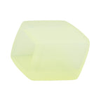 Stofring 45x36x18mm sekskantet lysegul-gennemsigtig mat plastik