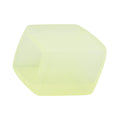 Stofring 45x36x18mm sekskantet lysegul-gennemsigtig mat plastik