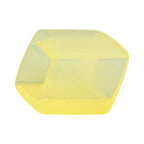 Stofring 45x36x18mm sekskantet gul-gennemsigtig mat plastik