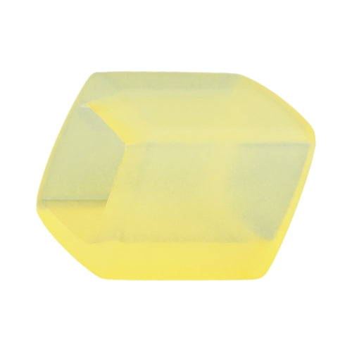 Stofring 45x36x18mm sekskantet gul-gennemsigtig mat plastik