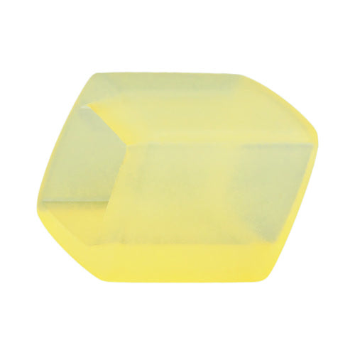 Stofring 45x36x18mm sekskantet gul-gennemsigtig mat plastik