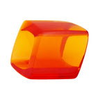 Stofring 45x36x18mm sekskantet rød-orange-gennemsigtig blank plastik
