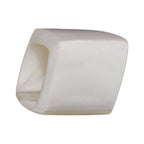 Stofring 45x36x18mm sekskantet, voksagtig hvid, rig, blank plastik