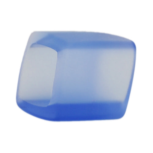 Stofring 45x36x18 mm sekskantet lyseblå-gennemsigtig mat plastik