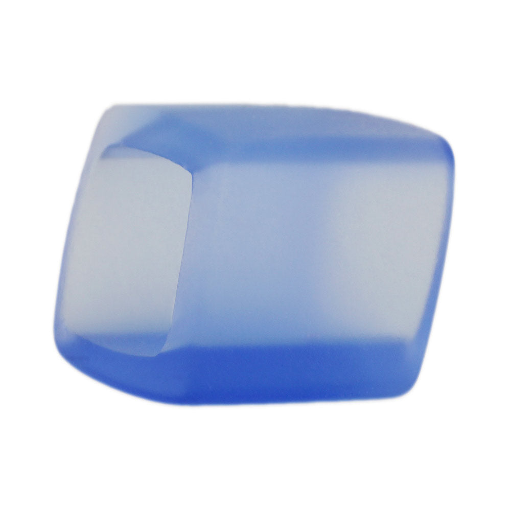 Stofring 45x36x18 mm sekskantet lyseblå-gennemsigtig mat plastik