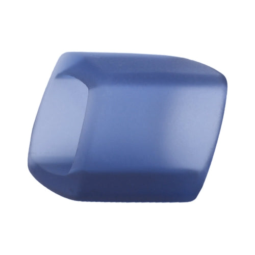Stofring 45x36x18mm sekskantet medium blå-transparent mat plastik