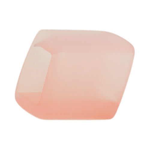Stofring 45x36x18mm sekskantet pink-transparent mat plastik