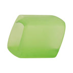 Stofring 45x36x18mm sekskantet æblegrøn gennemsigtig mat plastik