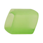 Stofring 45x36x18mm sekskantet æblegrøn gennemsigtig mat plastik