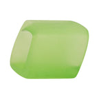 Stofring 45x36x18mm sekskantet æblegrøn gennemsigtig mat plastik