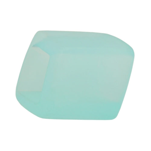 Stofring 45x36x18mm sekskantet lyseblå-transparent mat plastik