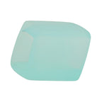 Stofring 45x36x18mm sekskantet lyseblå-transparent mat plastik