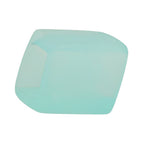 Stofring 45x36x18mm sekskantet lyseblå-transparent mat plastik