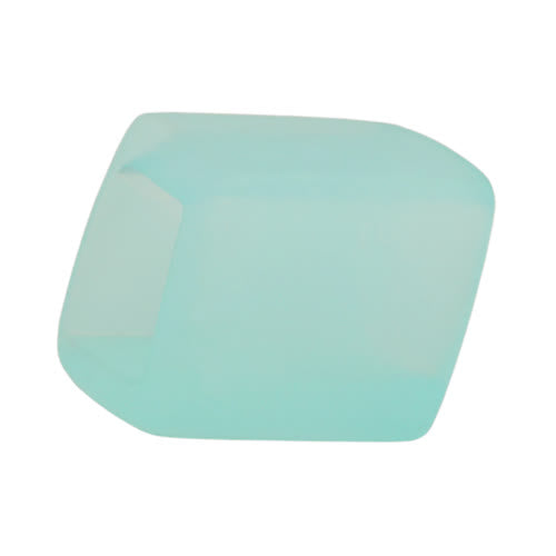 Stofring 45x36x18mm sekskantet lyseblå-transparent mat plastik