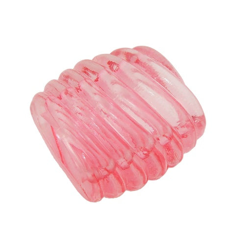 Stofring 35x34x23mm spiral plastik pink-transparent blank