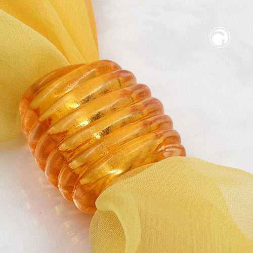Stofring 35x34x23mm spiralplastik orange-transparent blank