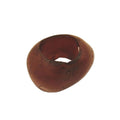 Stofring 33x25mm plastik ringperle, ikke-rund 17mm hul, mørk hornmarmoreret matte