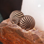 Clip ørering, ca. 21 mm skaldekoration, gammel guldmat plastik