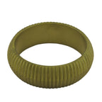 Armbånd 85x26 mm olivengrøn rillestruktur i plast