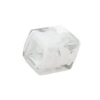 Stofring 45x36x18mm sekskantet hvid-gennemsigtig blank plastik