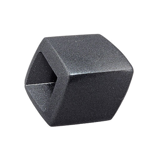 Stofring 45x36x18mm sekskantet grå-antracit-metallisk blank plastik